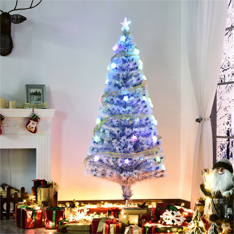 Pre lit christmas tree with blue lights cheap